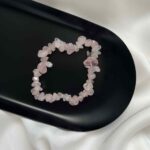 Bransoletka z kwarcu różowego