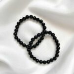 Bransoletka ochronna z agatu czarnego - obrazek 2