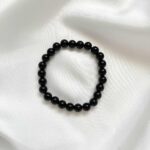 Bransoletka ochronna z agatu czarnego