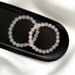 Bransoletka z kwarcu różowego 8mm - obrazek 2